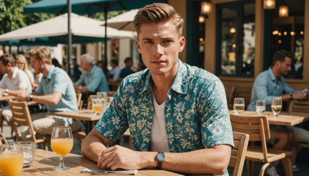 chemise manche courte homme tendance