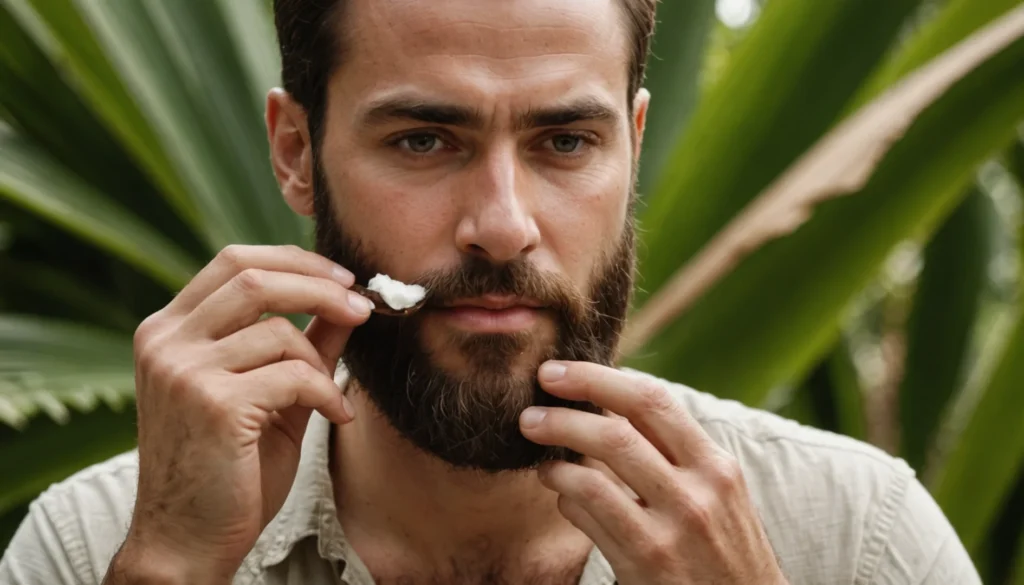 huile de coco pour barbe