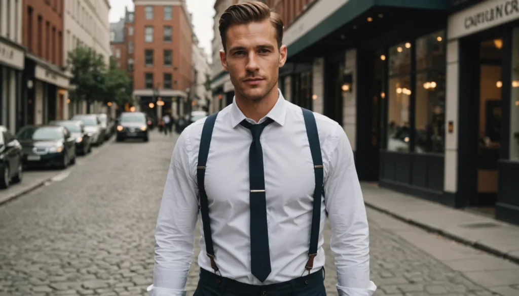 look avec bretelles homme