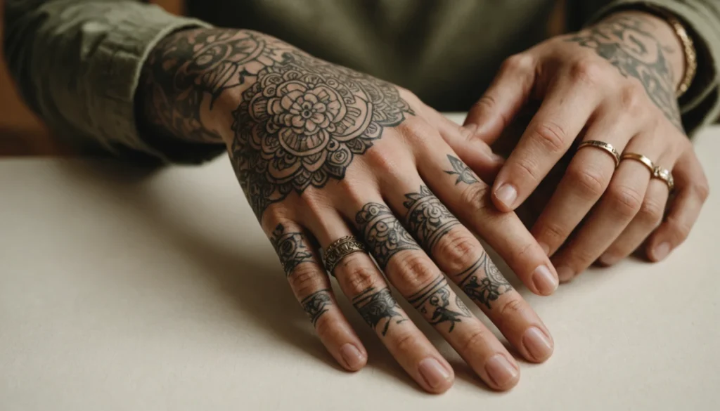 tatouage sur le doigt