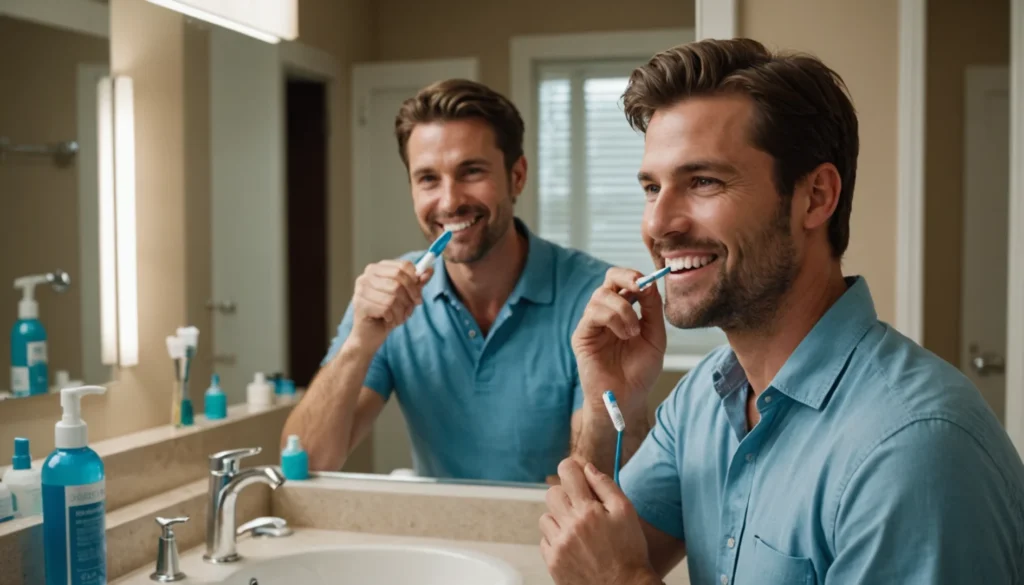dentition parfaite homme