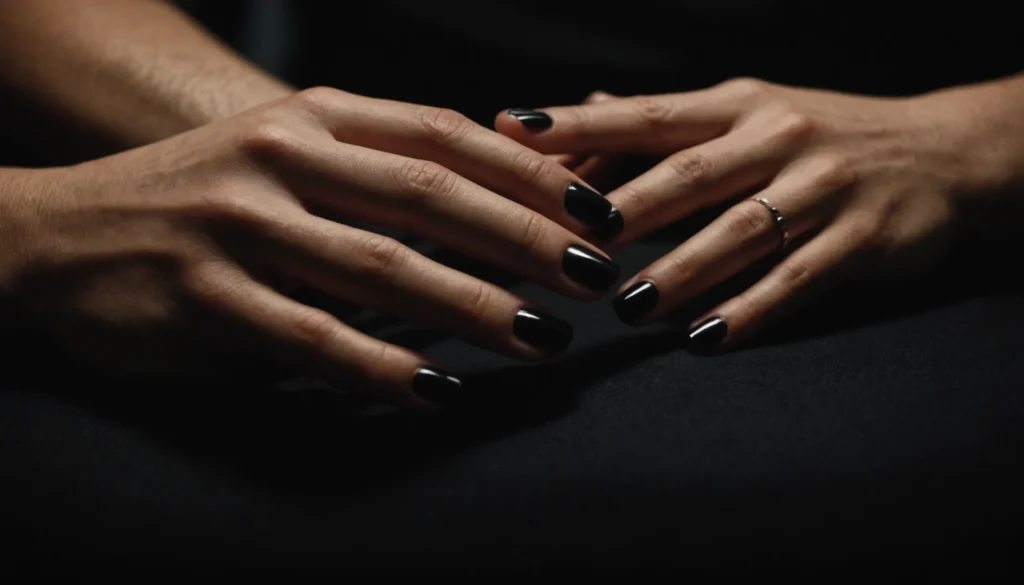 vernis à ongle noir homme signification spirituelle