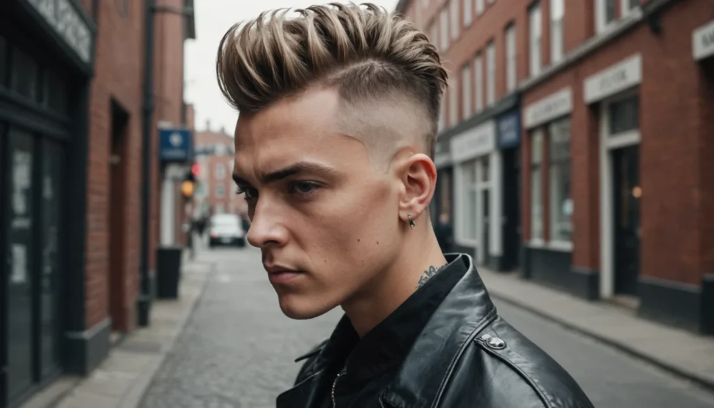 coupe iroquoise homme courte