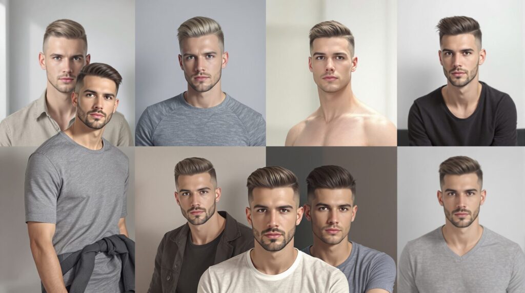 coupe homme lisse