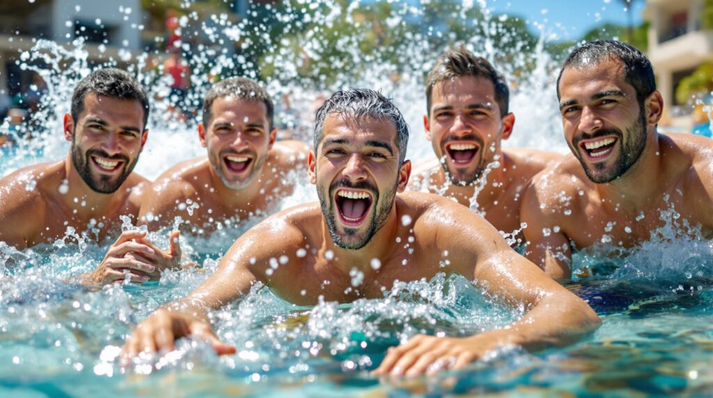 jeu aquatique adulte