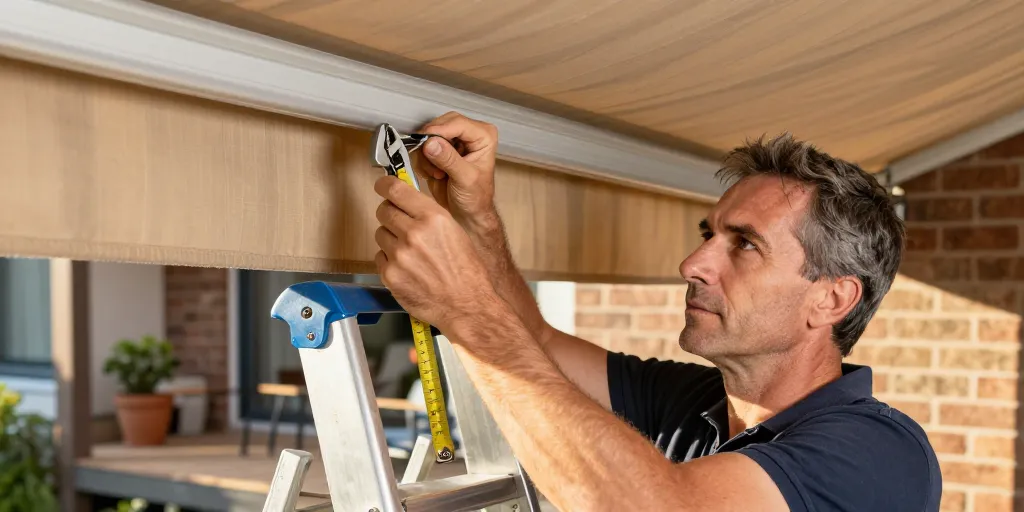 comment régler un store banne