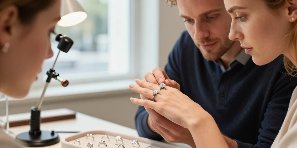 bague de fiancaille sur mesure