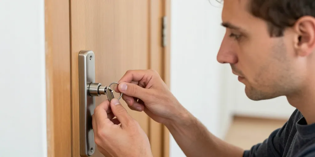 serrure difficile à ouvrir